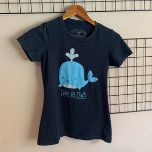 David & Goliath Navy Whale Tee